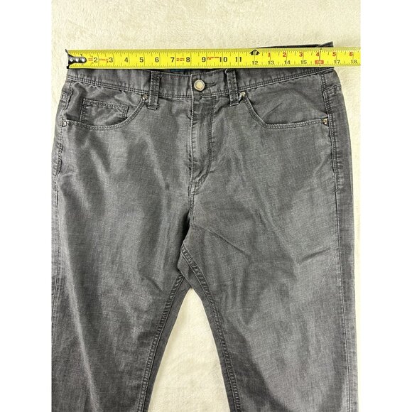 Perry Ellis Men’s Pants Size 34 x 31* Dark Gray Black Jeans Lightweight Casual - Picture 4 of 8